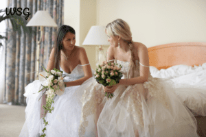 Bride and matron of honor sharing a moment, ideal for matron of honor speech inspiration.