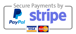 Secure payments via Stripe and PayPal